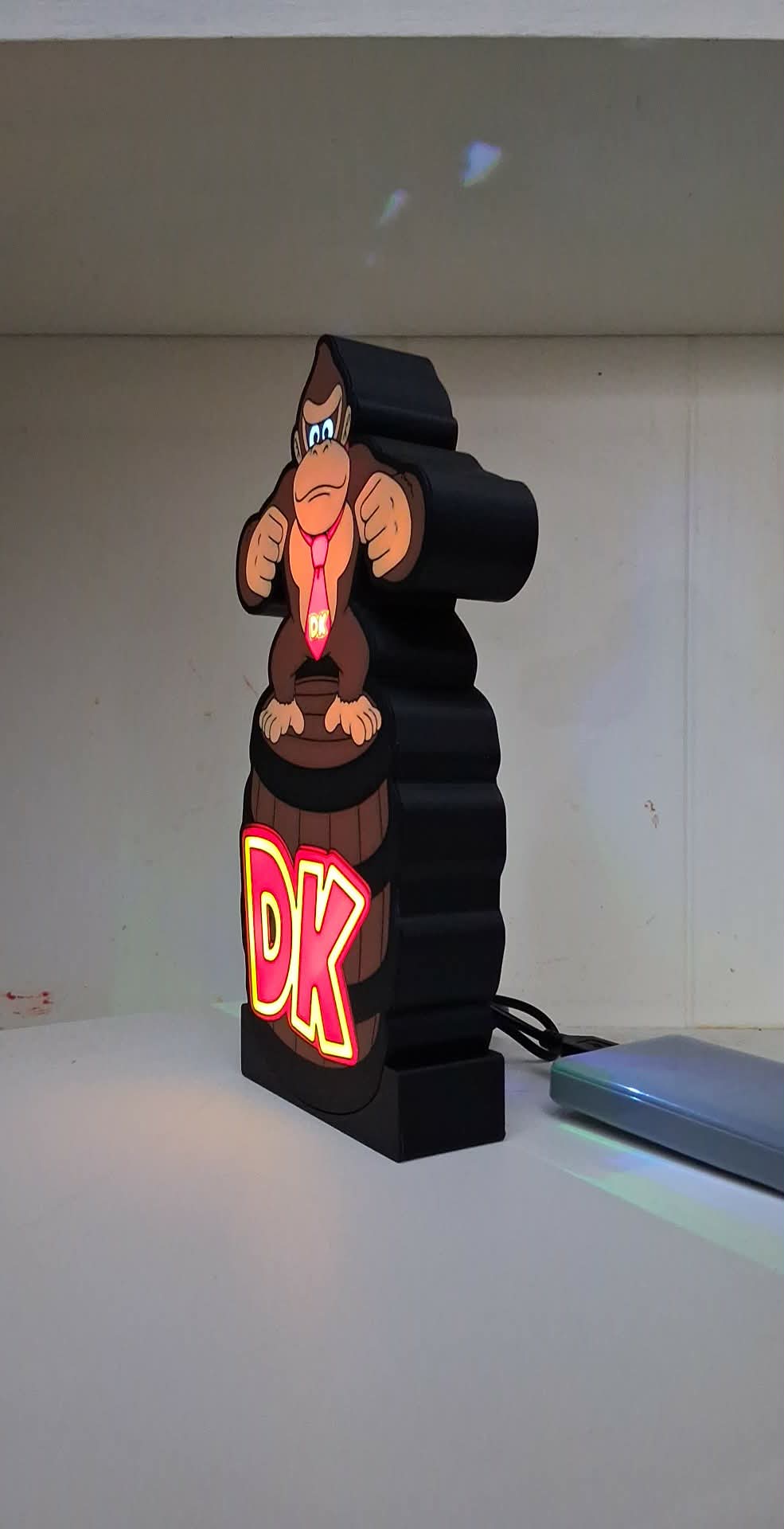 Donkey Kong LED light box – custom 3D printed – Lit Layer Creations
